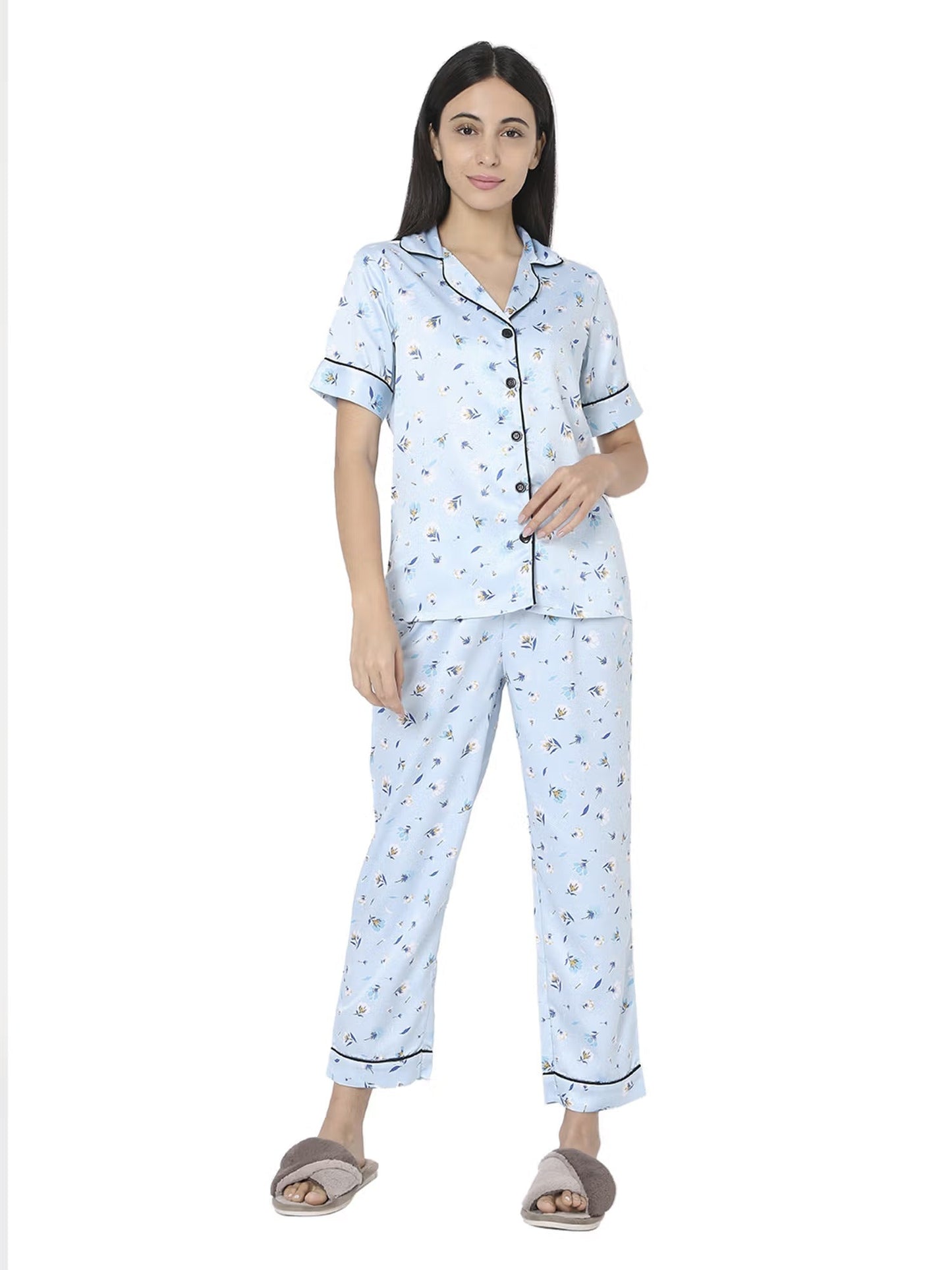 WOMEN'S COTTON PJ SET – LONG-SLEEVE FOR SPRING & AUTUMN!
