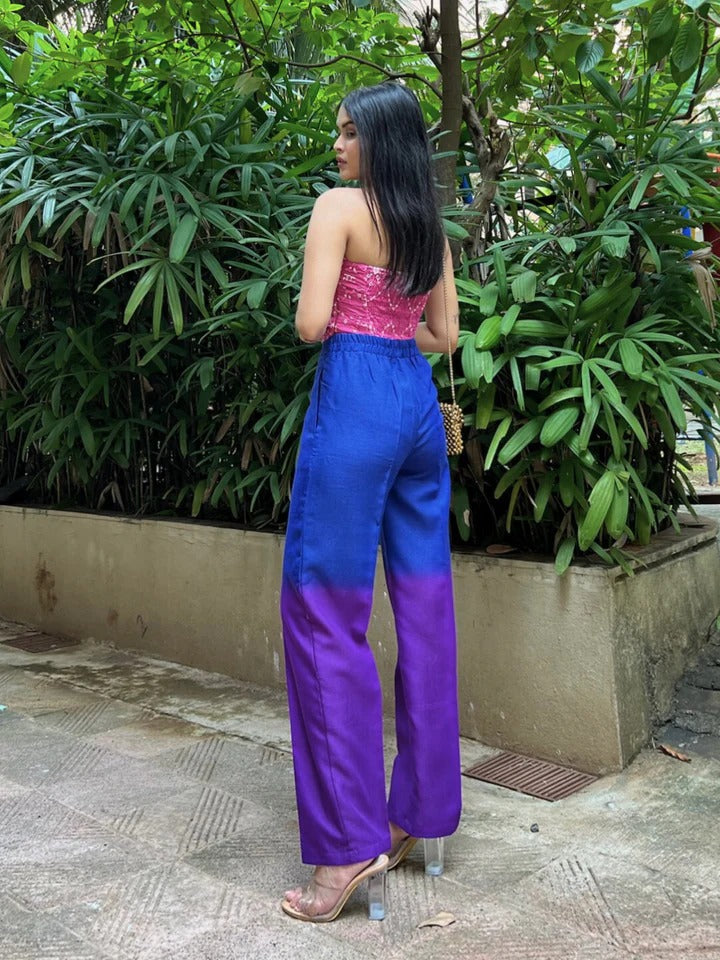 THE ALIA ENSEMBLE – TWO-PIECE SHADED COTTON LINEN SET