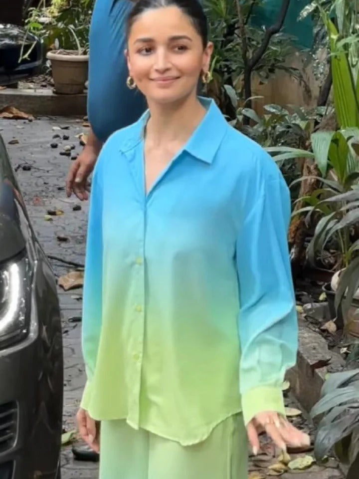 THE ALIA ENSEMBLE – TWO-PIECE SHADED COTTON LINEN SET