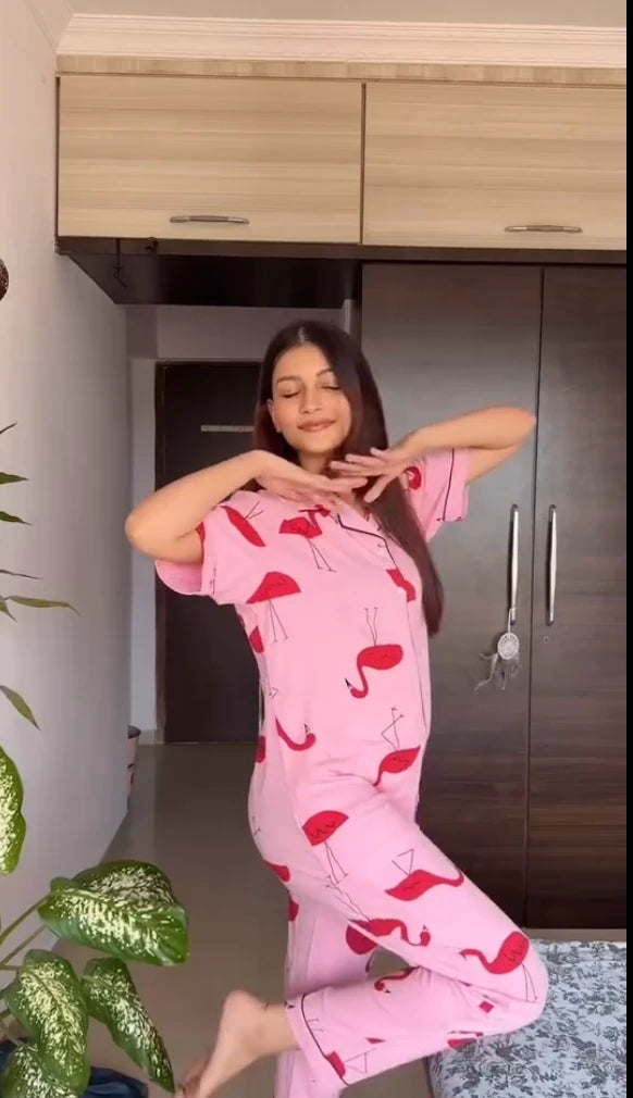 Cozy Flamingo Lounge Set