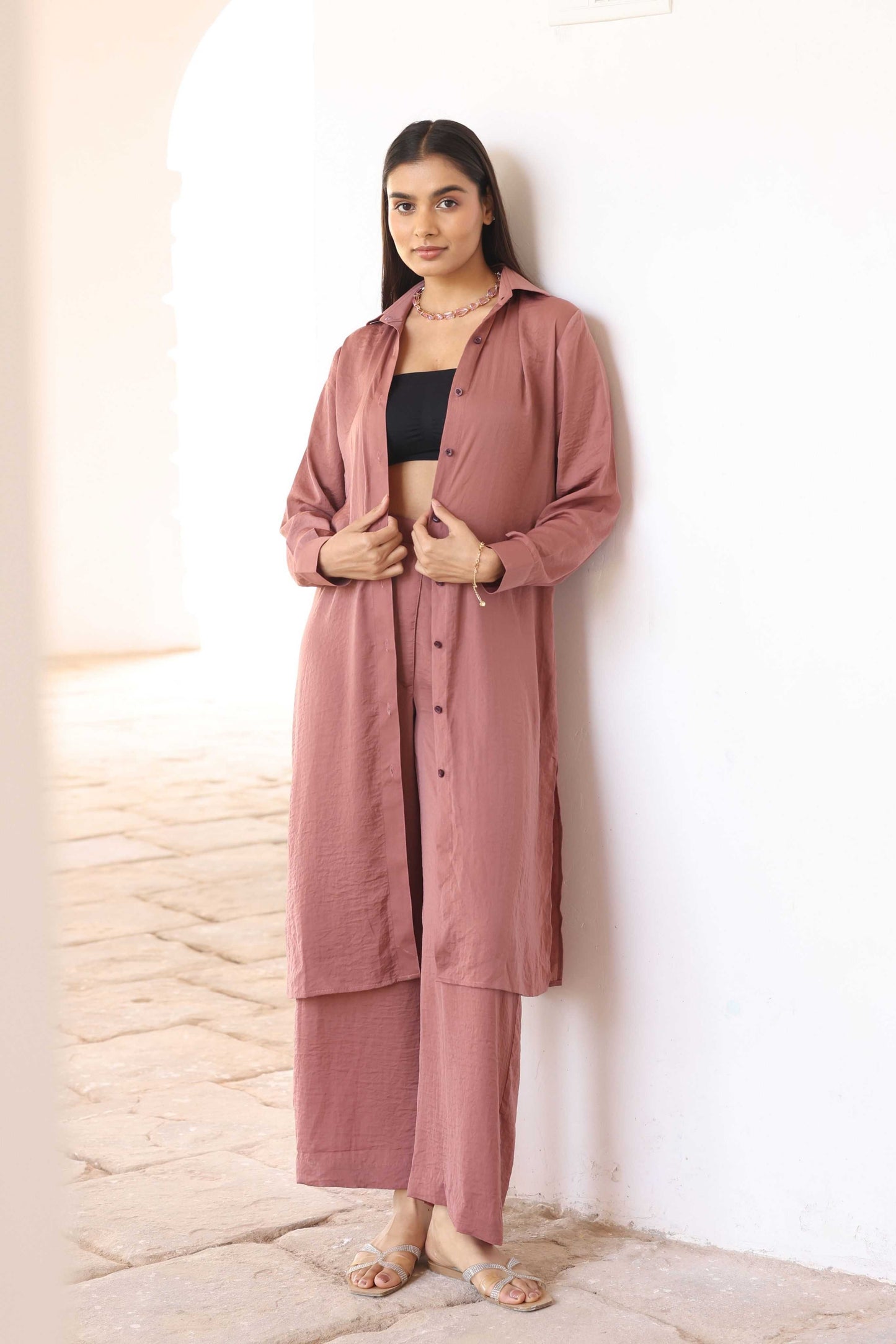 Elegant Satin Co-ord Set