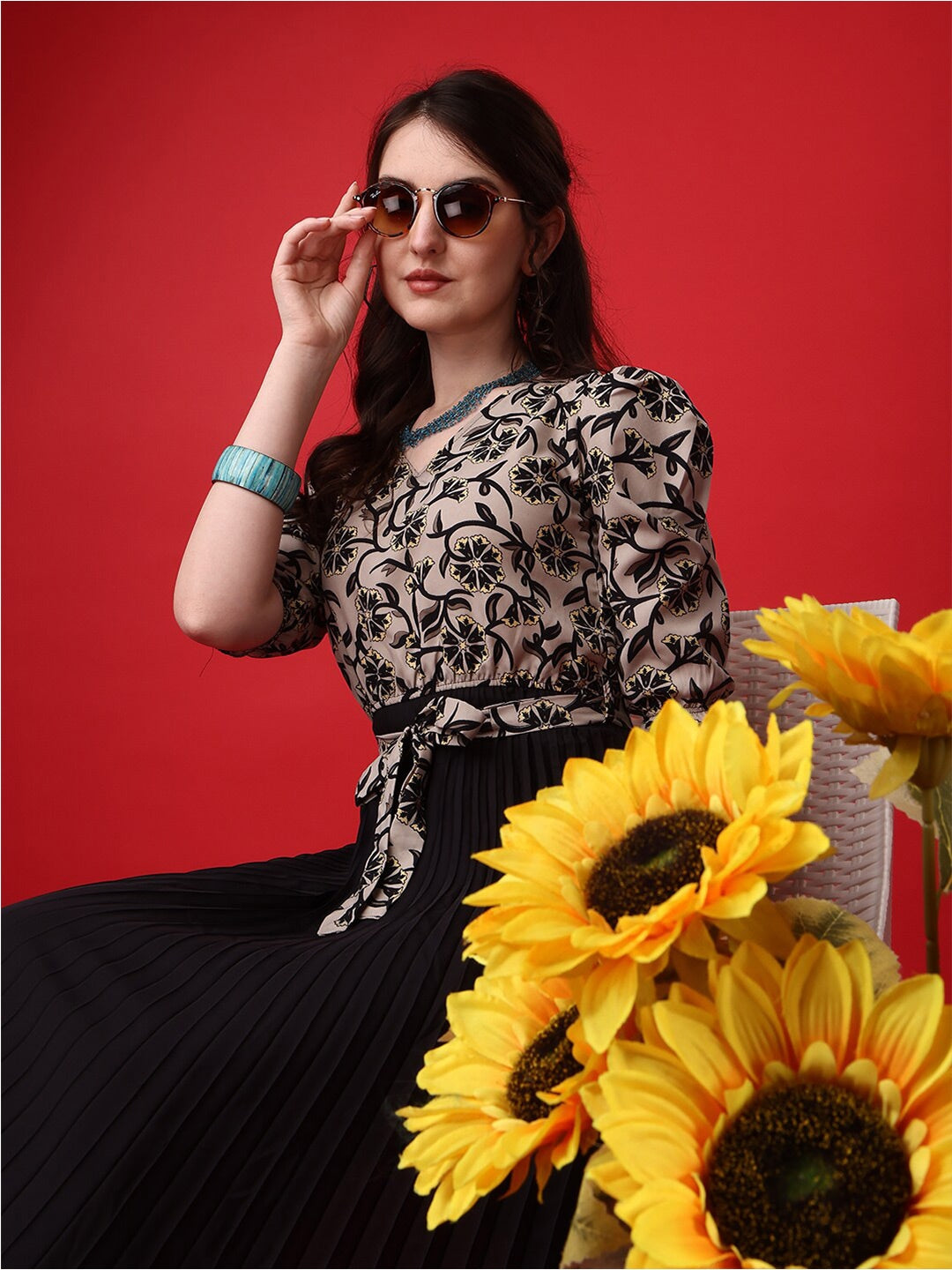 Floral Bliss Midi Dress