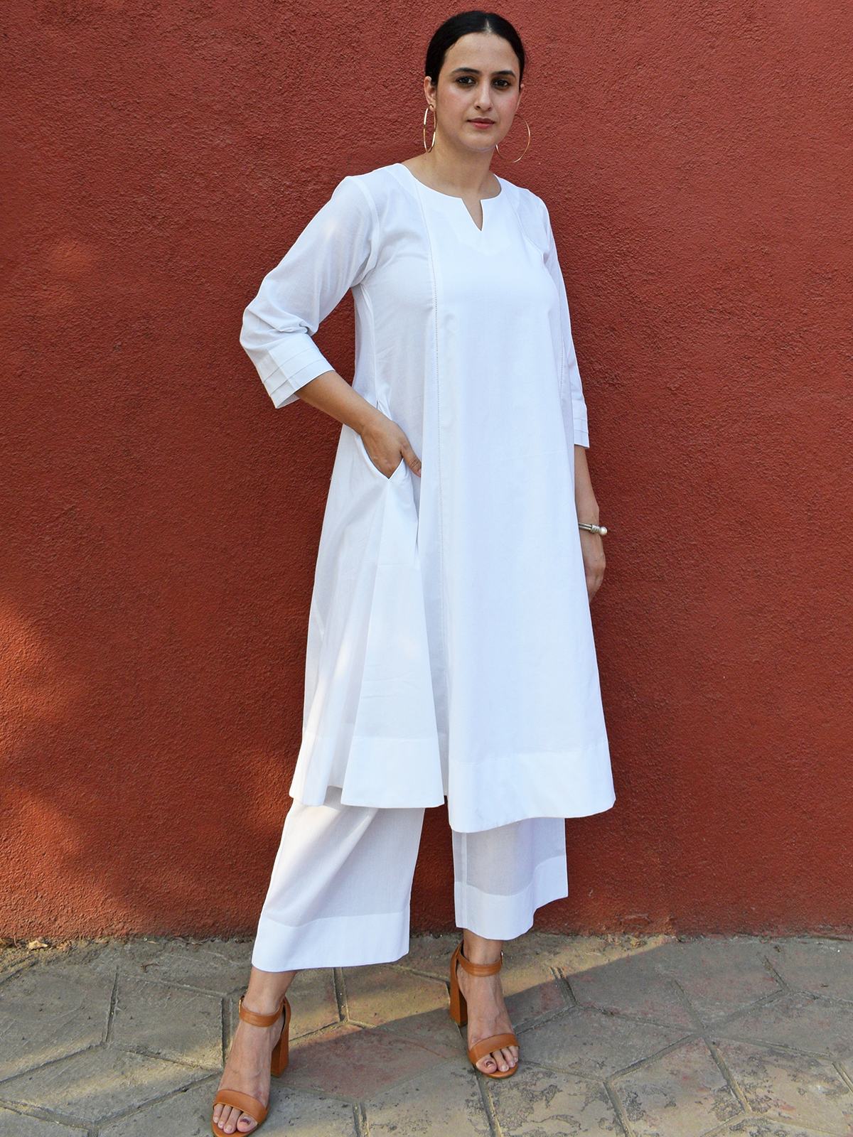 Elegant White Kurta Set