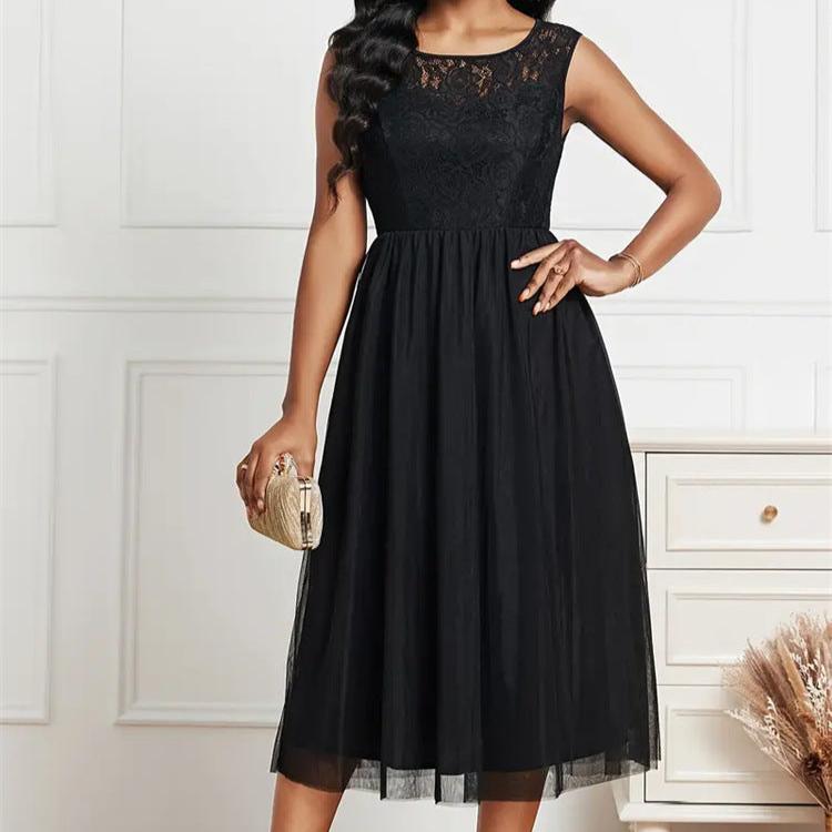 Elegant Lace Mesh Dress