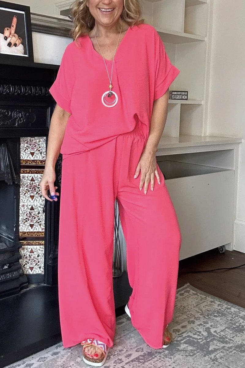 Chill Vibes V-Neck Suit