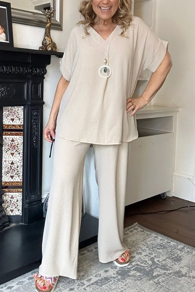 Chill Vibes V-Neck Suit