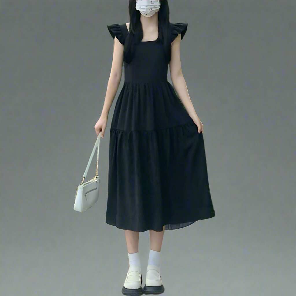 Elegant Black Hepburn Dress