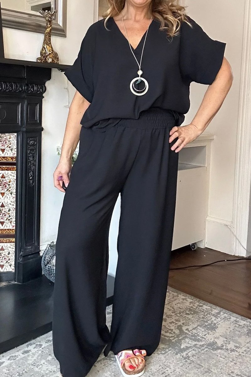 Chill Vibes V-Neck Suit