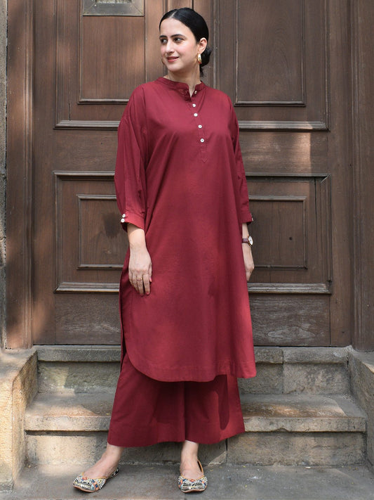 Stylish Maroon Comfort Set