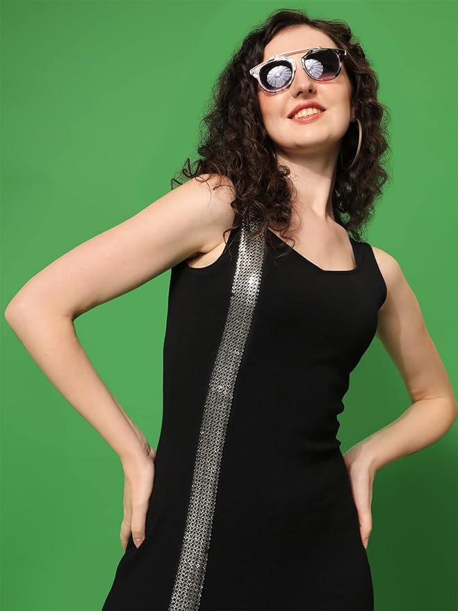 Elegant Black Midi Dress