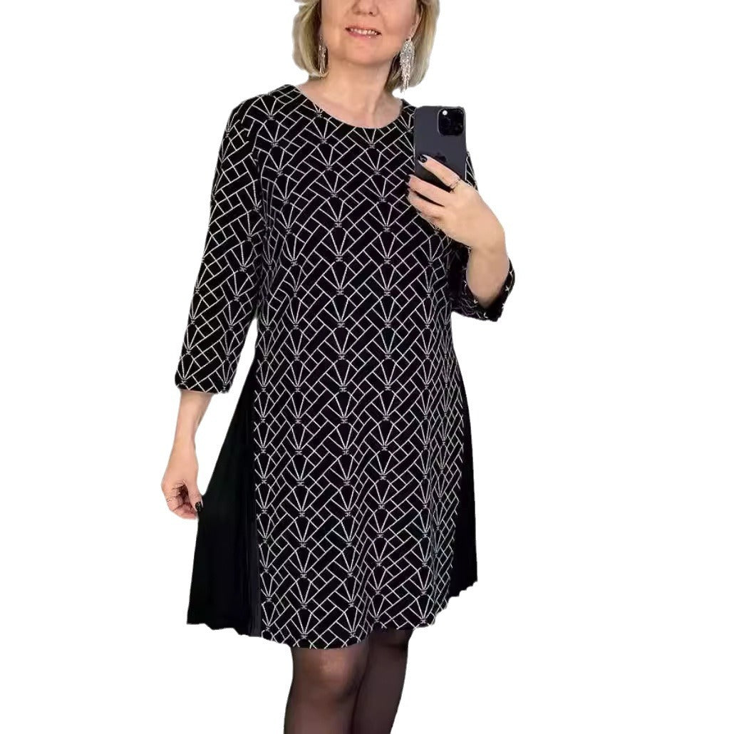 Chic Striped Midi Dress