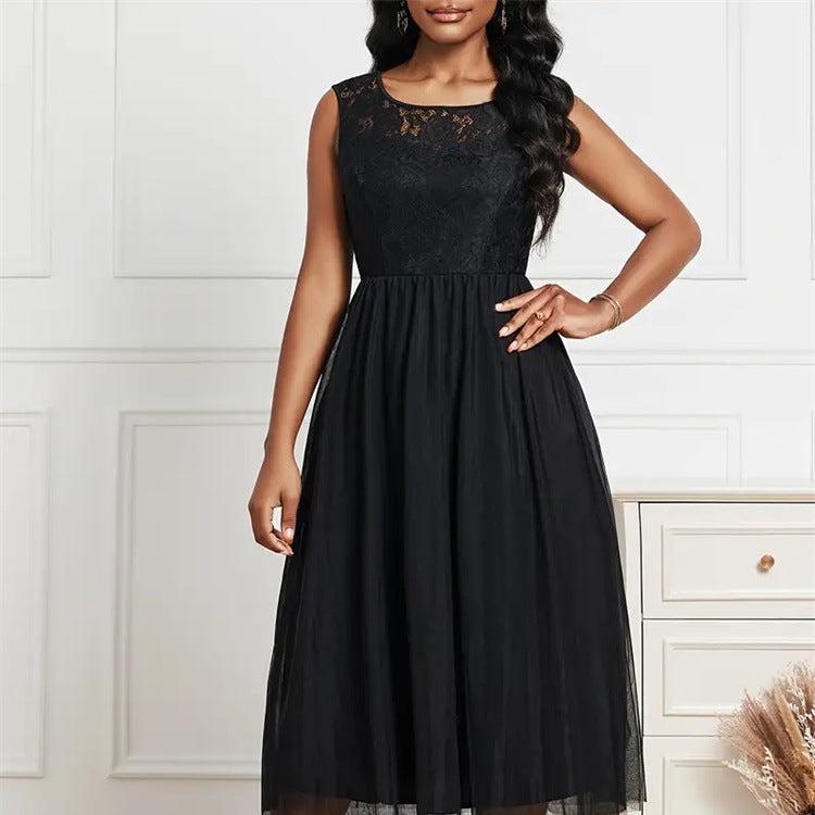 Elegant Lace Mesh Dress