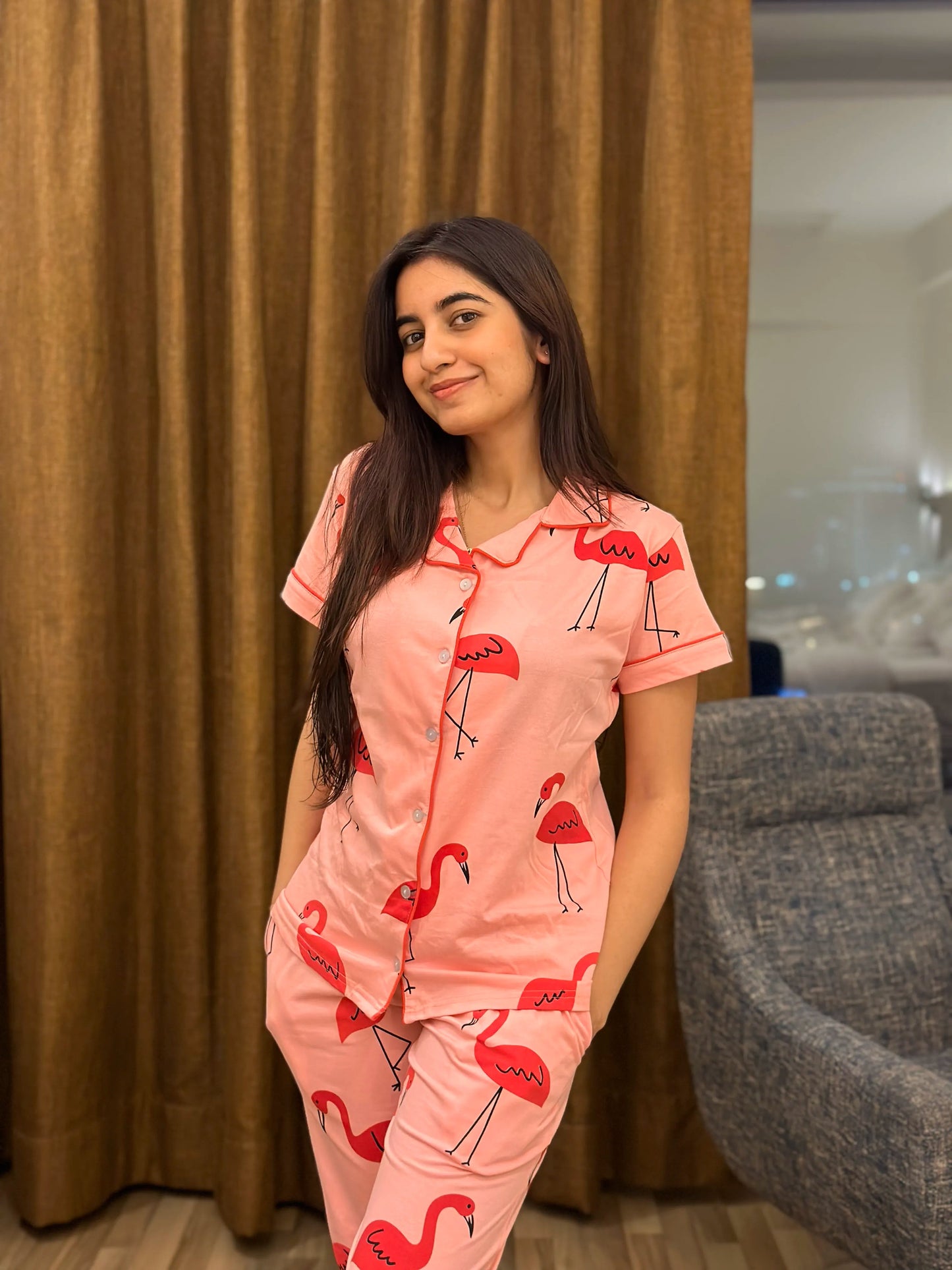 Cozy Flamingo Lounge Set