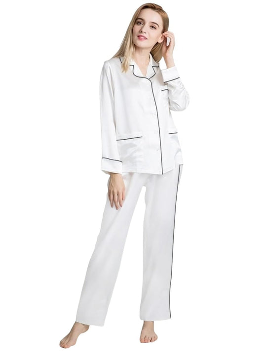 WOMEN'S COTTON PJ SET – LONG-SLEEVE FOR SPRING & AUTUMN!