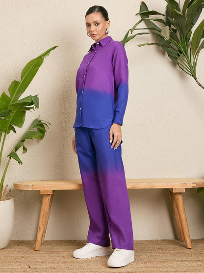 THE ALIA ENSEMBLE – TWO-PIECE SHADED COTTON LINEN SET