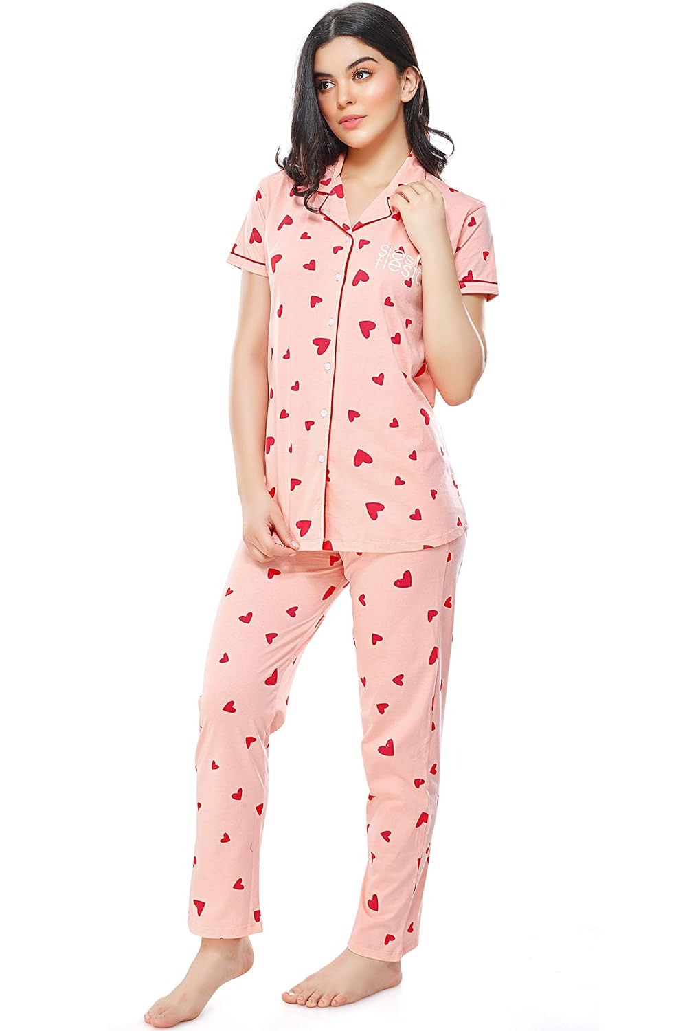 WOMEN'S COTTON PJ SET – LONG-SLEEVE FOR SPRING & AUTUMN!