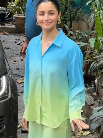 THE ALIA ENSEMBLE – TWO-PIECE SHADED COTTON LINEN SET