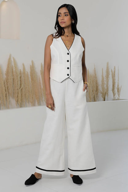 Monochrome Waistcoat – Fashion Forward Layering Piece