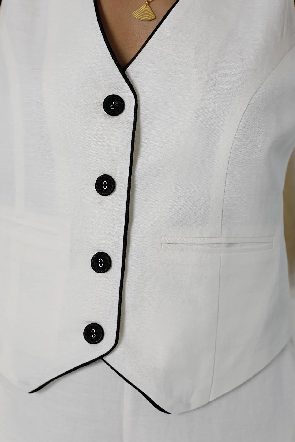 Monochrome Waistcoat – Fashion Forward Layering Piece