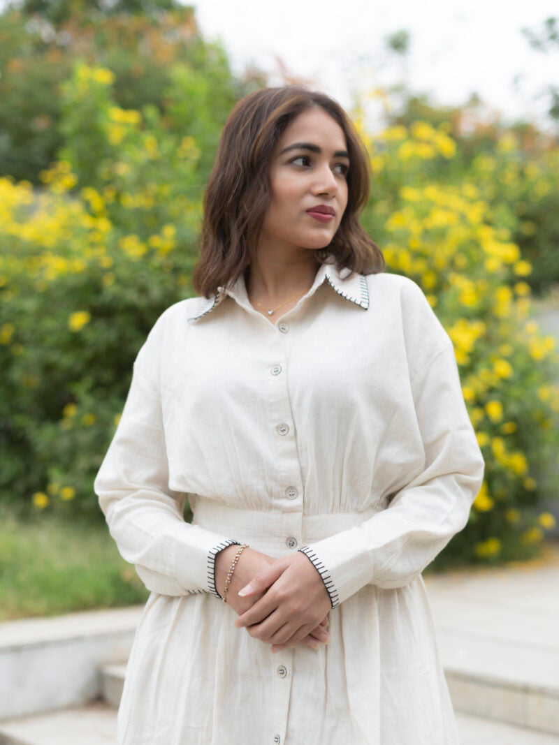Tailored Calm – The Aara Shirt Dress