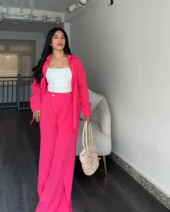 Solid Baggy Co-Ord Set