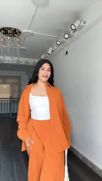 Solid Baggy Co-Ord Set