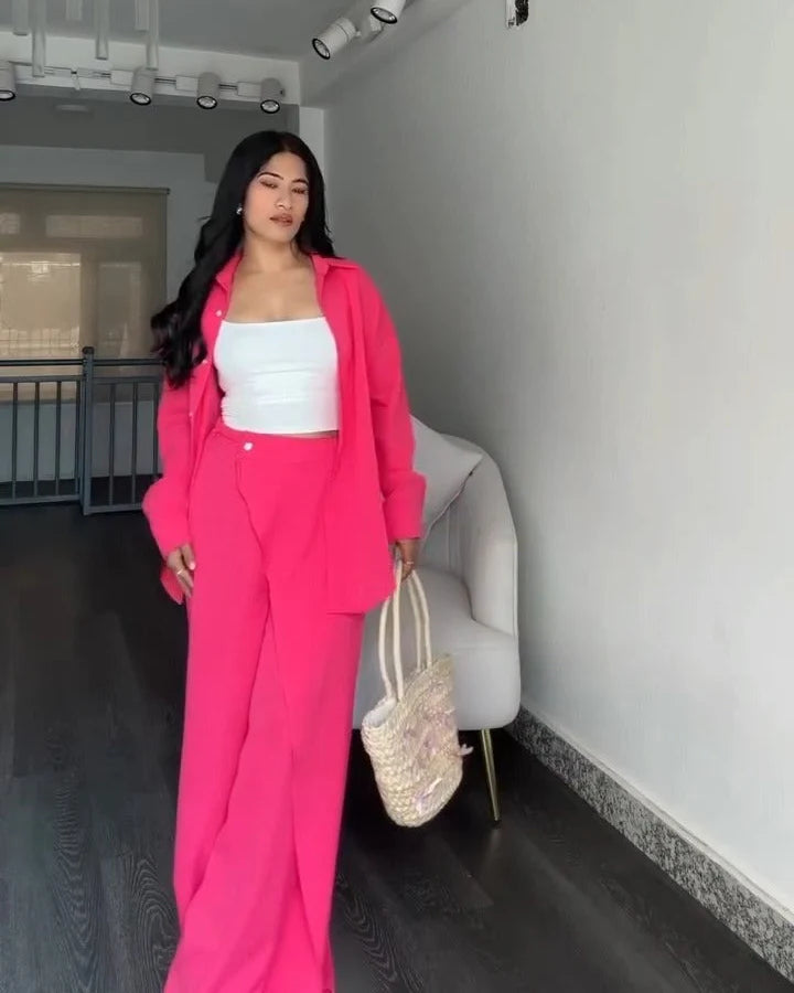 Solid Baggy Co-Ord Set