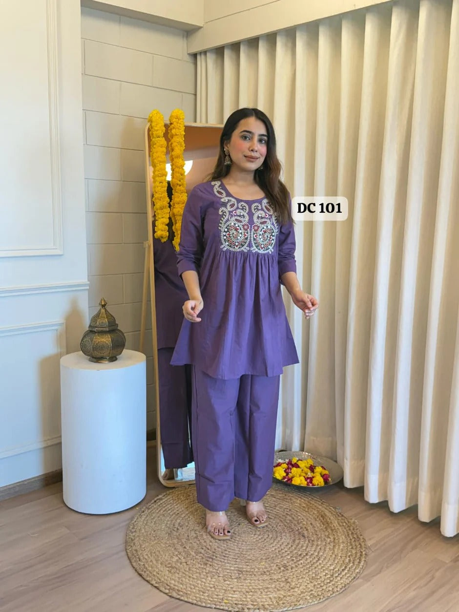 Elegant Kurta Palazzo Set