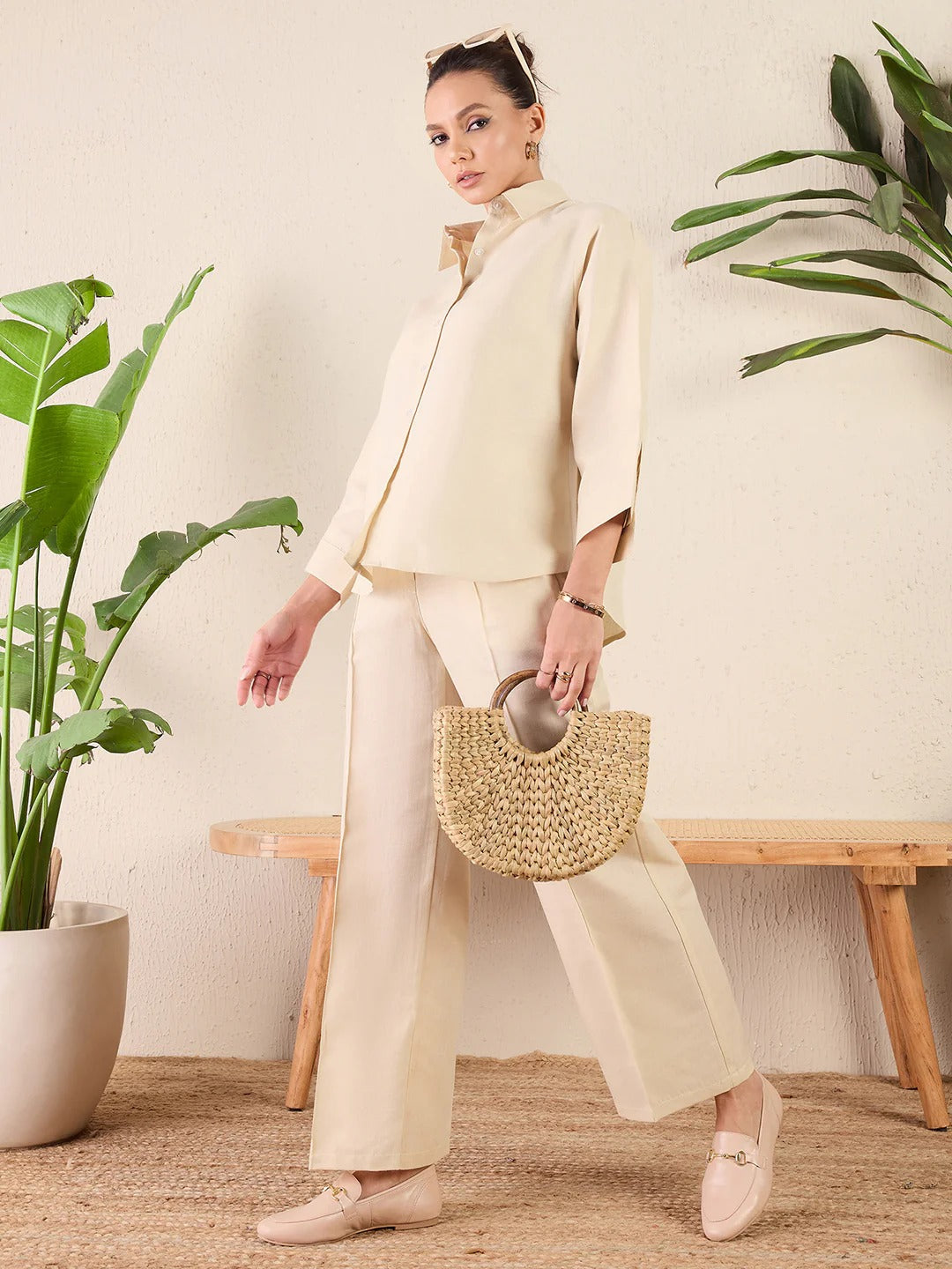 LINEN TWO-PIECE CO-ORD SET