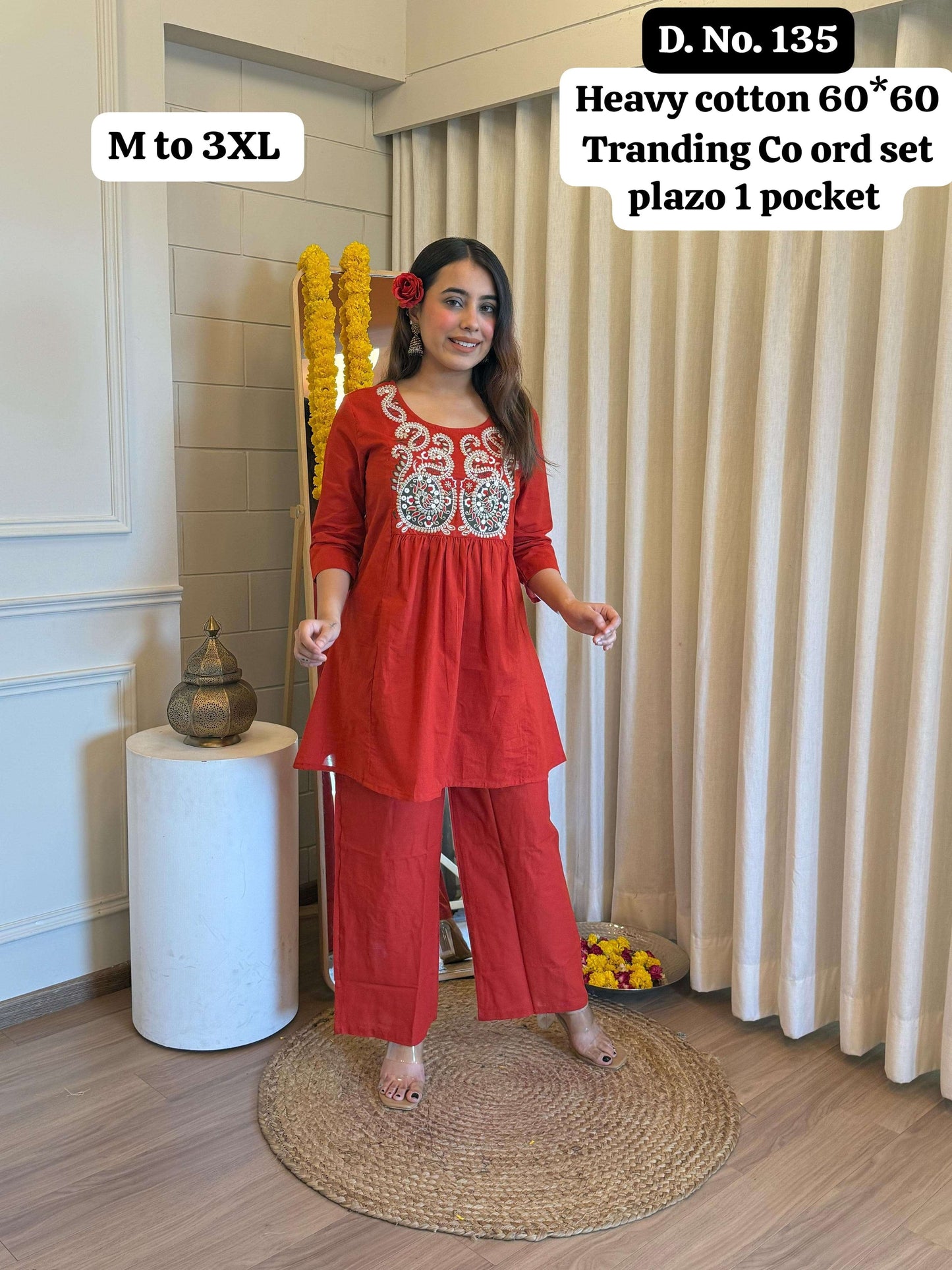Elegant Kurta Palazzo Set