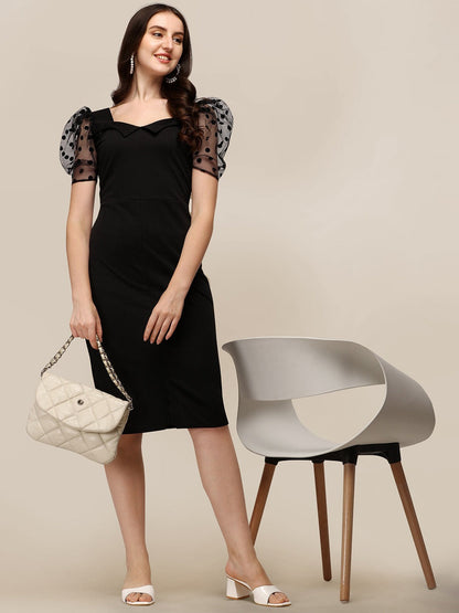 Chic Heart Bodycon Dress