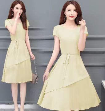 High Waist Pleated Midi Skirt