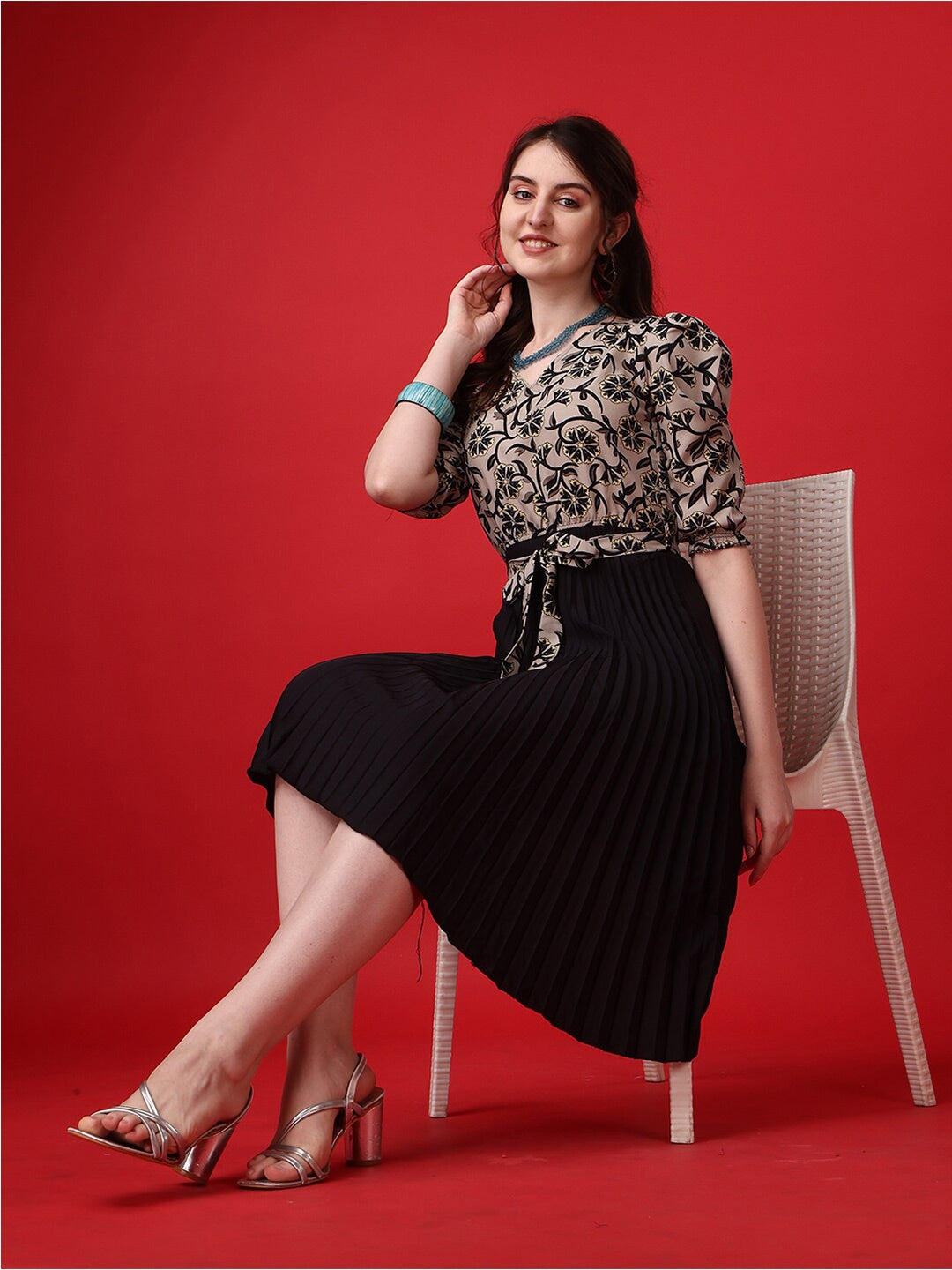 Floral Bliss Midi Dress