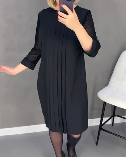 Elegant Mid-Sleeve Dress