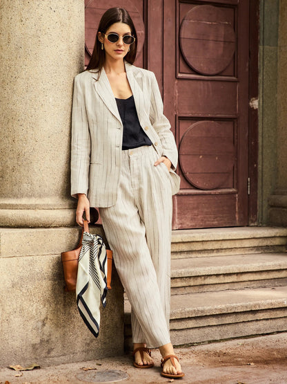 Elegant Linen Suit Set