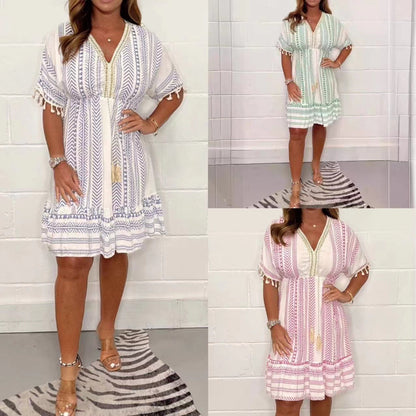 Stunning V-Neck Summer Dress