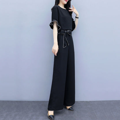 Chic Summer Wideleg Pant Suit