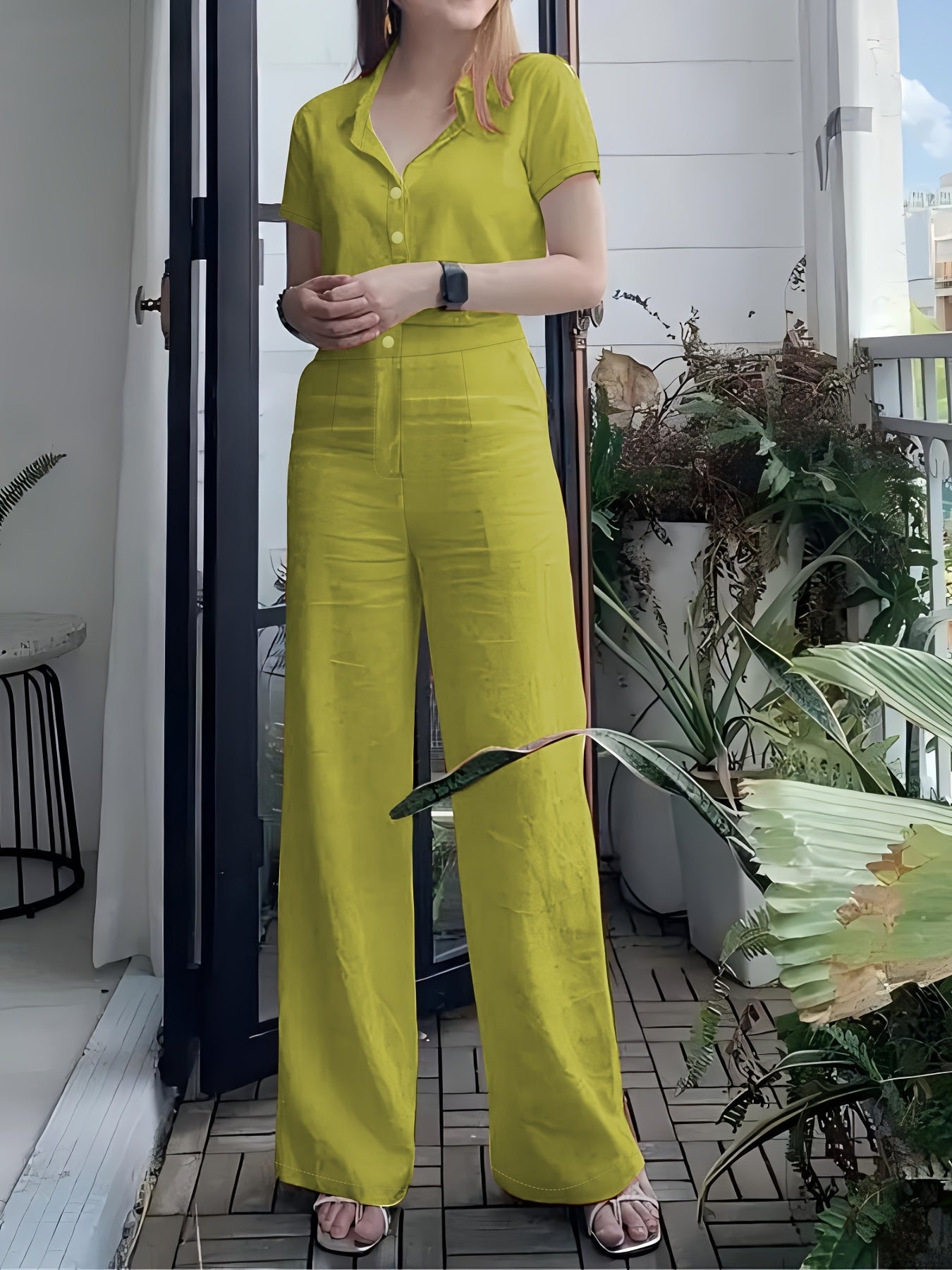 Short Sleeve Top & Pants Set