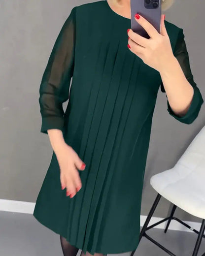 Elegant Mid-Sleeve Dress