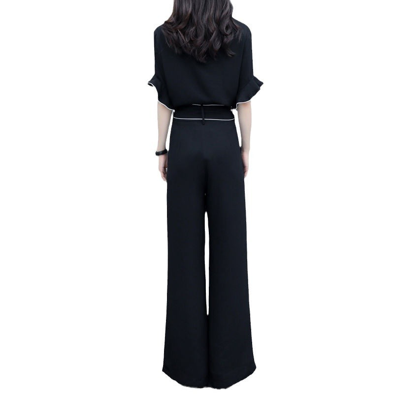 Chic Summer Wideleg Pant Suit