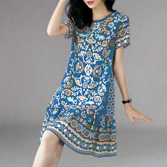 Retro Chic Midi Dress