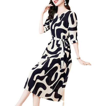 Elegant Parisian Midi Dress