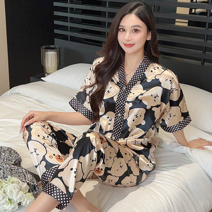 Luxury Ice Silk Pajamas
