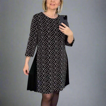 Striped Midi A-Line Dress