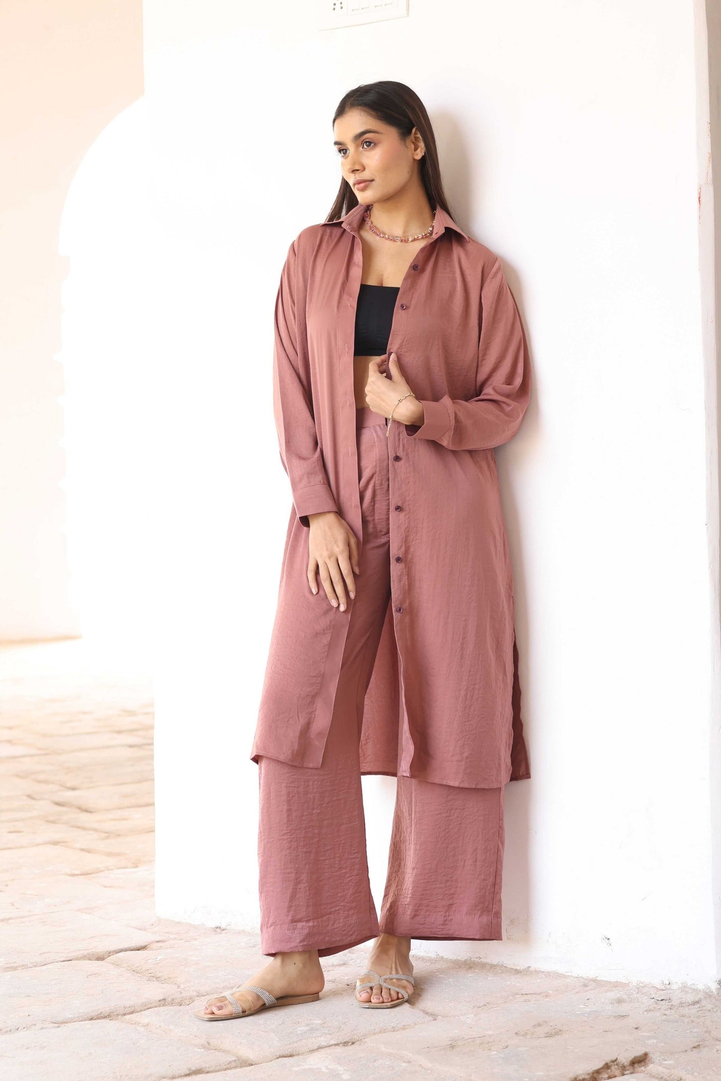 Elegant Satin Co-ord Set