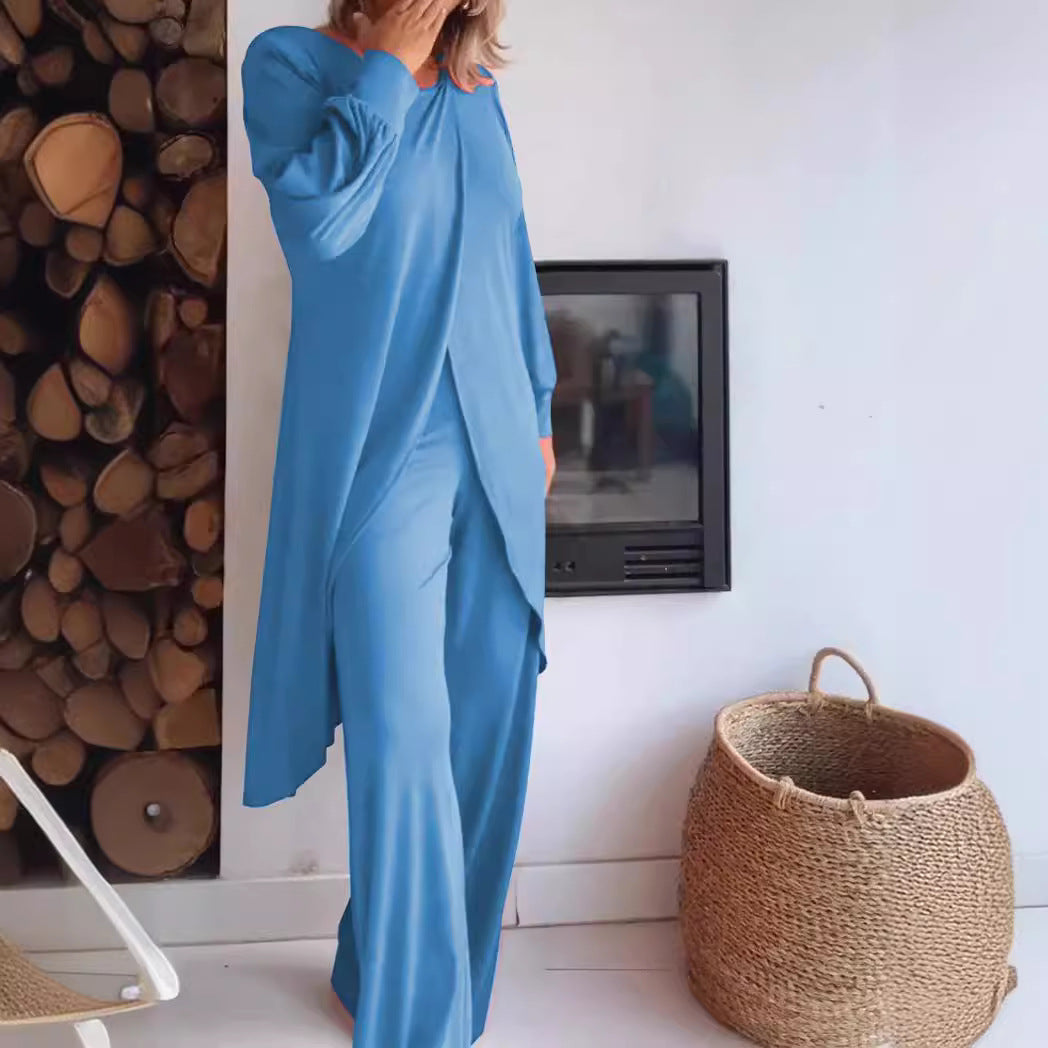 Stylish Women's Top and Trousers Set