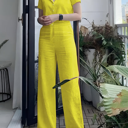 Short Sleeve Top & Pants Set