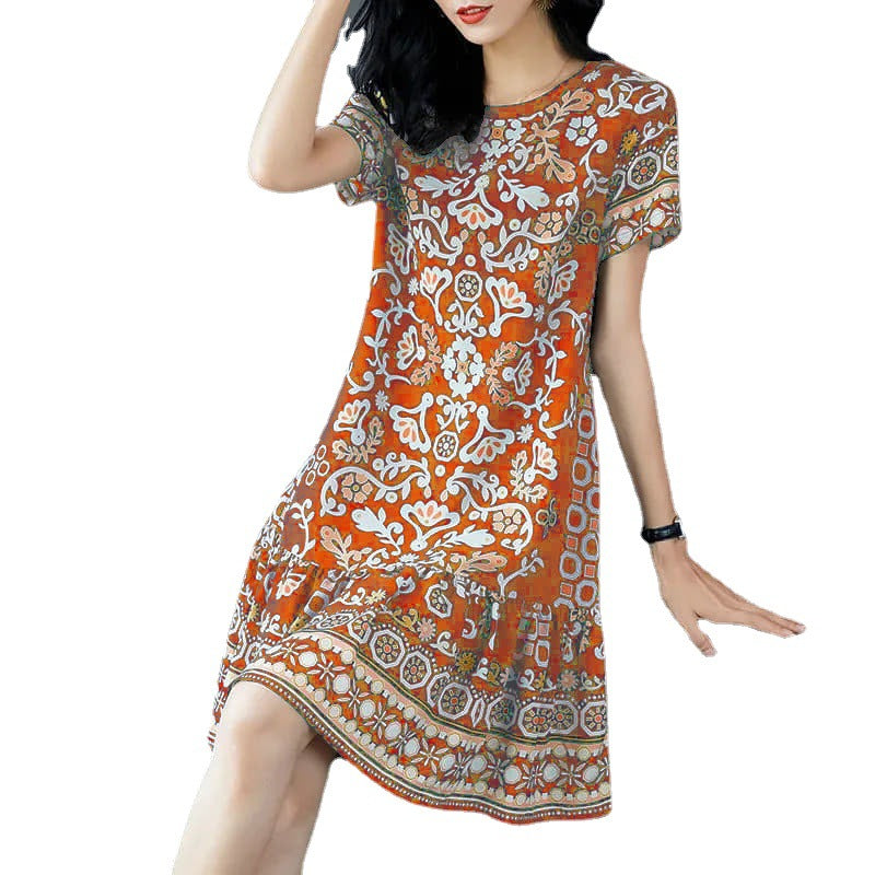 Retro Chic Midi Dress