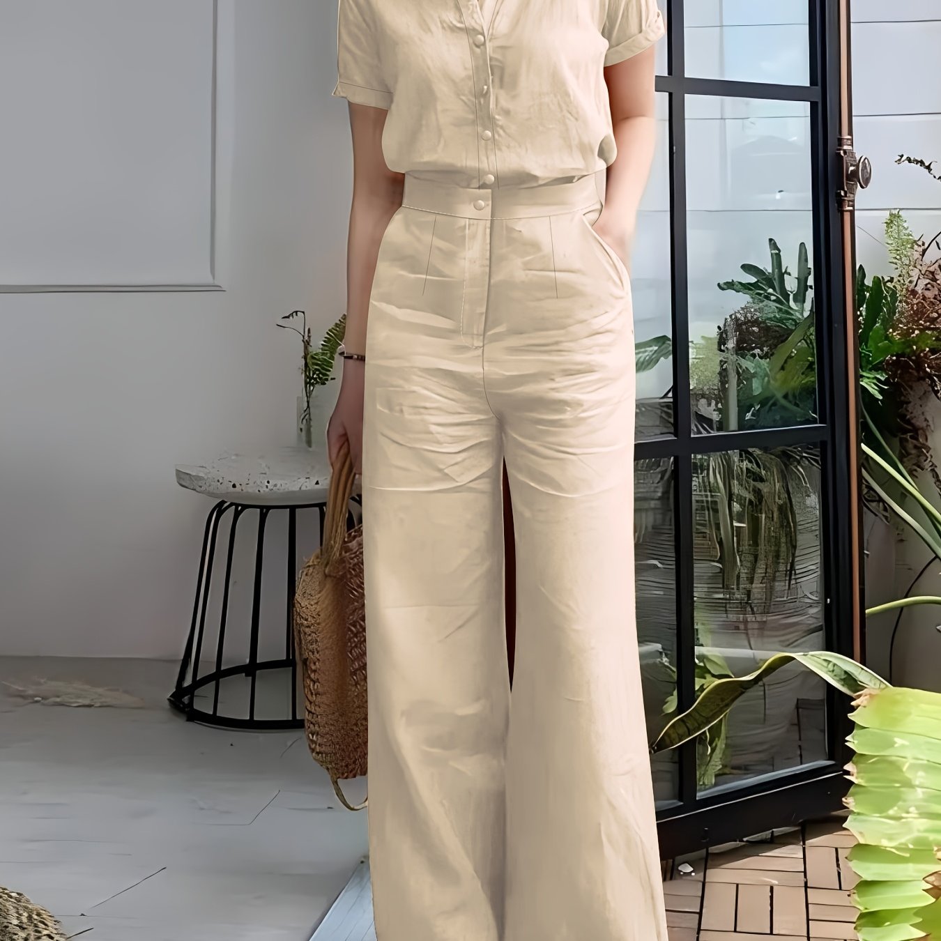 Short Sleeve Top & Pants Set