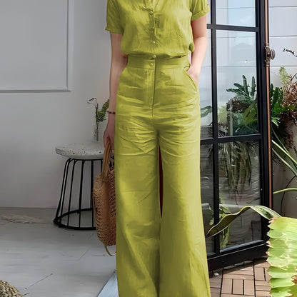 Short Sleeve Top & Pants Set